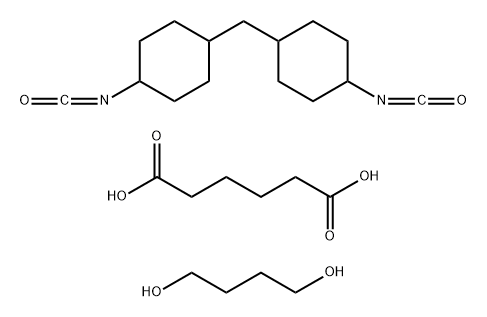 Hexanedioic acid, polymer with 1,4-butanediol and 1,1-methylenebis4-isocyanatocyclohexane 结构式