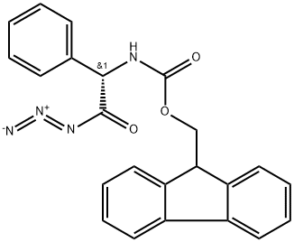 Carbamic acid, N-[(1S)-2-azido-2-oxo-1-phenylethyl]-, 9H-fluoren-9-ylmethyl ester