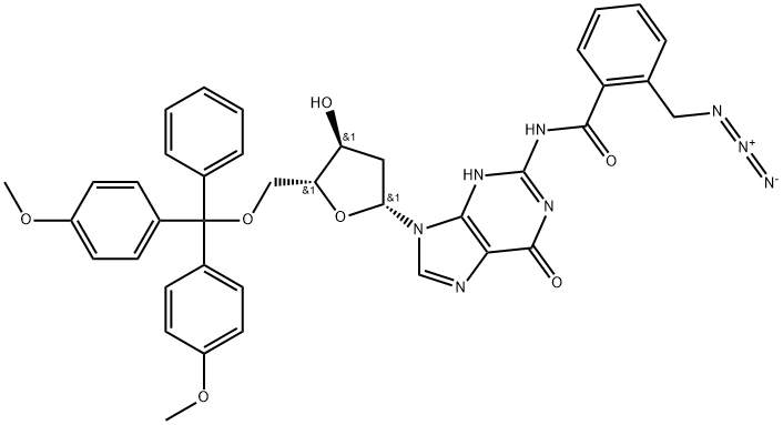 Guanosine, N-[2-(azidomethyl)benzoyl]-5'-O-[bis(4-methoxyphenyl)phenylmethyl]-2'-deoxy-