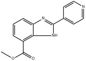 2-Pyridin-4-yl-1H-benzoimidazole-4-carboxylic acid methyl ester Struktur