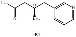 3-Pyridinebutanoic acid, β-amino-, hydrochloride (1:1), (βR)- Structure