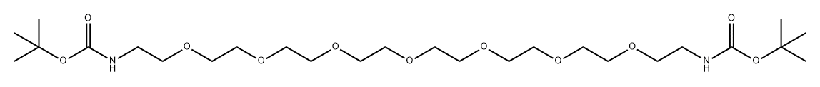 氨基叔丁酯-七聚乙二醇-氨基叔丁酯, 332941-27-2, 结构式