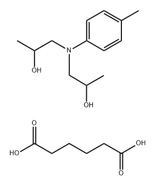 Hexanedioic acid, polymer with 1,1-(4-methylphenyl)iminobis2-propanol Structure
