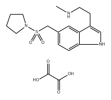 N-methyl-2-[5-[(pyrrolidine-1-sulfonyl)methyl]-1H-indol-3-yl]ethan-1-amine Oxalate 结构式
