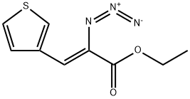 2-Propenoic acid, 2-azido-3-(3-thienyl)-, ethyl ester, (2Z)- Structure