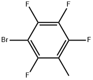 1-Bromo-2,3,4,6-tetrafluoro-5-methylbenzene 化学構造式