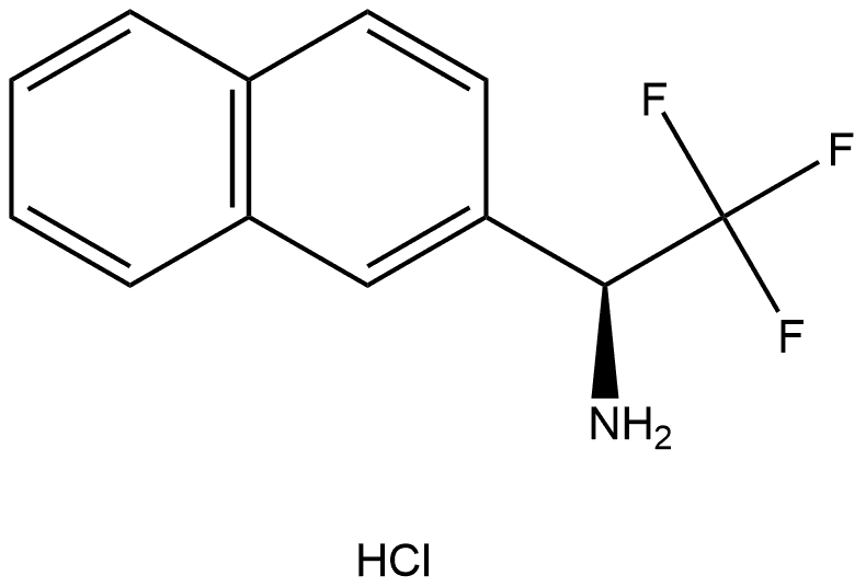 (S)-2,2,2-trifluoro-1-(naphthalen-2-yl)ethan-1-amine hydrochloride,336105-48-7,结构式