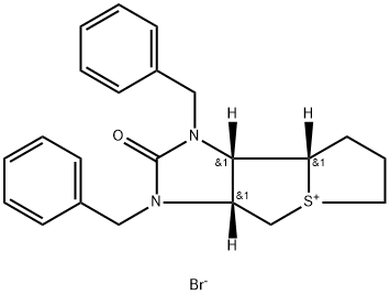 (1S,2S,6R)-3,5-dibenzyl-4-oxo-8lambda4-thia-3,5-diazatricyclo[6.3.0.0^{2,6}]undecan-8-ylium bromide 化学構造式