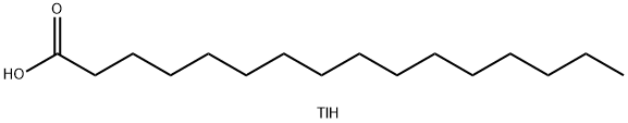 Hexadecanoic acid, thallium(1+) salt (1:1),33734-55-3,结构式