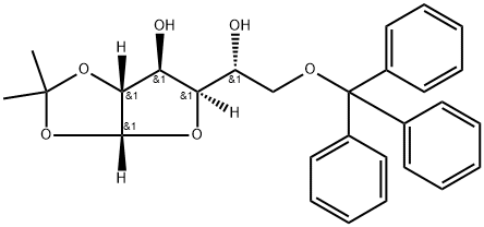 1,2-O-Isopropylidene-6-O-trityl-α-D-glucofuranose Structure