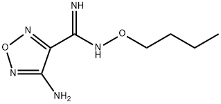 1,2,5-Oxadiazole-3-carboximidamide,4-amino-N-butoxy-(9CI) Struktur