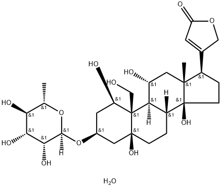 (-)-OUABAIN HYDRATE  98 Structure