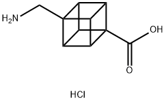 8-(氨基甲基)立方烷-1-羧酸盐酸盐,34132-07-5,结构式
