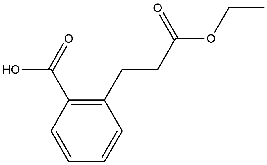 Benzenepropanoic acid, 2-carboxy-, 1-ethyl ester Struktur