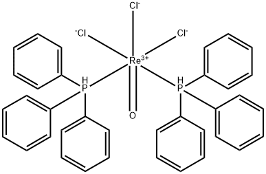 Rhenium, trichlorooxobis(triphenylphosphine)-, (OC-6-31)- Struktur