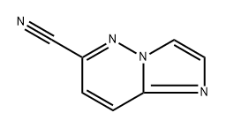 imidazo[1,2-b]pyridazine-6-carbonitrile 化学構造式