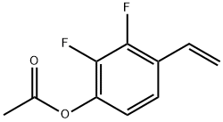 2,3-difluoro-4-vinylphenyl acetate Structure
