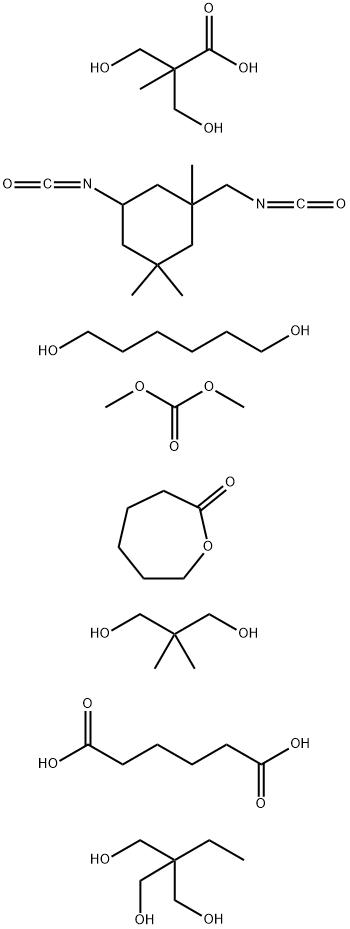 디메틸카보네이트,2,2-디메틸-1,3-프로판디올,2-에틸-2-(히드록시메틸)-1,3-프로판디올,1,6-헥산디올,3-히드록시-2-(히드록시메틸)을함유한헥산디오익산중합체-2-메틸프로판산,5-이소시아나토-1-(이소시아네이토메틸)-1,3,3-트리메틸시클로헥산및