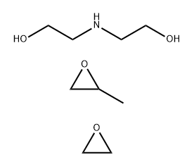 Ethylene oxide, polymer with 2,2'-iminodiethanol and propylene oxide 化学構造式