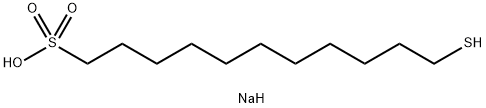 1-Undecanesulfonic acid, 11-mercapto-, sodium salt (1:1) Struktur