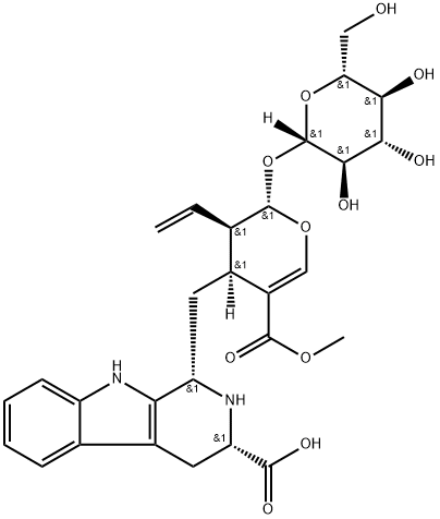 5-Carboxystrictosidine Struktur