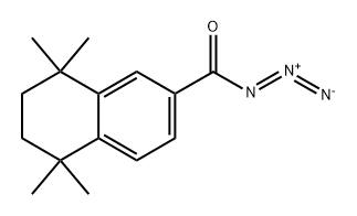 2-Naphthalenecarbonyl azide, 5,6,7,8-tetrahydro-5,5,8,8-tetramethyl- Struktur