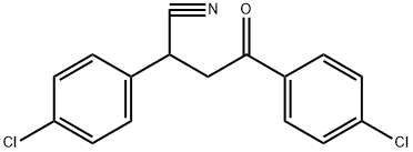 Benzenebutanenitrile, 4-chloro-α-(4-chlorophenyl)-γ-oxo-,344281-01-2,结构式