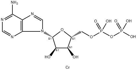 Adenosine 5'-(trihydrogen diphosphate), chromium(3+) salt (1:1) (9CI) Structure