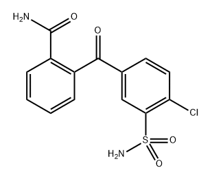 2-(4-Chloro-3-sulfamoylbenzoyl)benzamide Structure