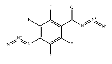 Benzoyl azide, 4-azido-2,3,5,6-tetrafluoro- Struktur