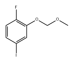 1-Fluoro-4-iodo-2-(methoxymethoxy)benzene Struktur