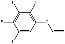 1-(Ethenyloxy)-3,4,5-trifluoro-2-iodobenzene 化学構造式
