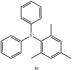 Sulfonium, diphenyl(2,4,6-trimethylphenyl)-, bromide (1:1) Struktur