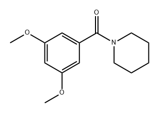 (3,5-Dimethoxyphenyl)(piperidin-1-yl)methanone Struktur