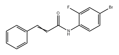 (Z)-N-(4-bromo-2-fluorophenyl)-3-phenylacrylamide 结构式