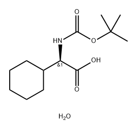 Boc-D-Chg-OH Hydrate Structure