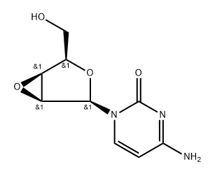 1-(2,3-anhydrolyxofuranosyl)cytosine Structure