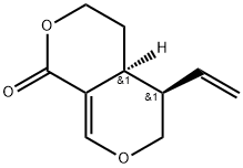 (4aS*,5R*)-5-Vinyl-4,4a,5,6-tetrahydro-3Hpyrano[3,4-c]pyran-1-one Struktur