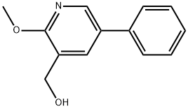 (2-methoxy-5-phenylpyridin-3-yl)methanol 结构式