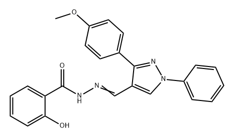 351515-49-6 2-羟基-N'-((3-(4-甲氧基苯基)-1-苯基-1H-吡唑-4-基)亚甲基)苯甲酰肼