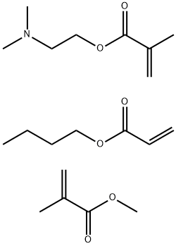2-甲基-2-丙烯酸-2-(二甲氨基)乙酯与2-丙烯酸丁酯和2-甲基-2-丙烯酸甲酯的聚合物, 35166-02-0, 结构式