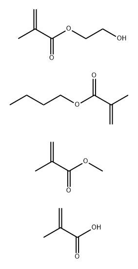 2-Propenoic acid, 2-methyl-, polymer with butyl 2-methyl-2-propenoate, 2-hydroxyethyl 2-methyl-2-propenoate and methyl 2-methyl-2-propenoate Structure
