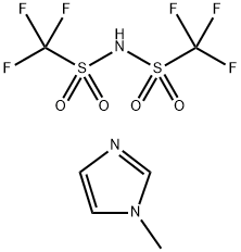 1-甲基咪唑双(三氟甲磺酰基)亚胺, 353239-08-4, 结构式
