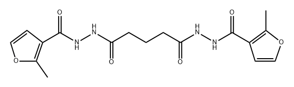 N'1,N'5-bis(2-methyl-3-furoyl)pentanedihydrazide Structure
