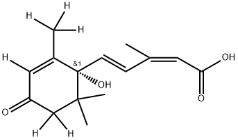 [2H6](+)-cis,trans-ABSCISIC ACID (D-ABA),35671-08-0,结构式