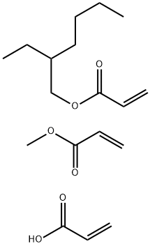 2-Propenoic acid, polymer with 2-ethylhexyl 2-propenoate and methyl 2-propenoate 结构式