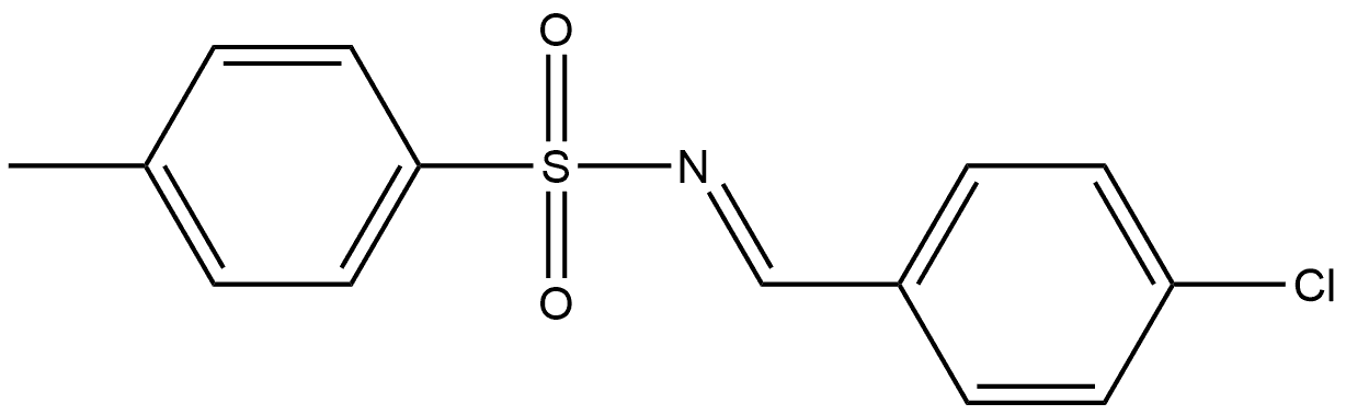 (E)-4-chlorobenzaldehyde N-tosylimine Struktur