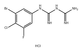 1-(3-CHLORO-4-FLUOROPHENYL)BIGUANIDE HY& 结构式