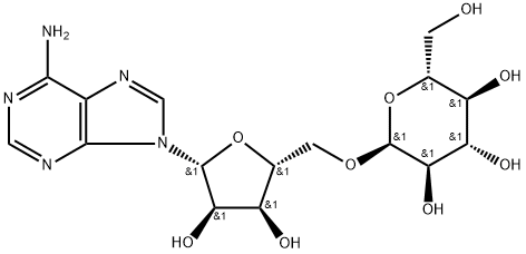 ADENOSINE,5-O-A-D-GLUCOPYRANOSYL- 结构式