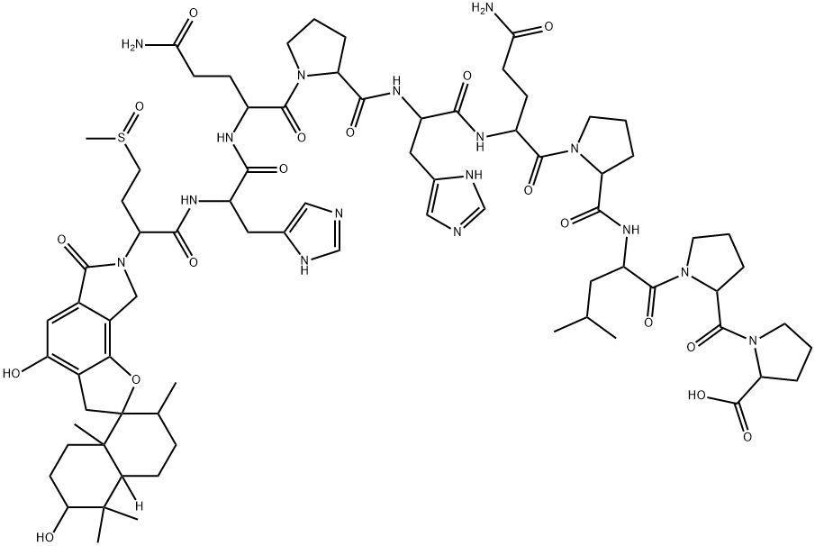 刺黑鸟霉肽A 结构式